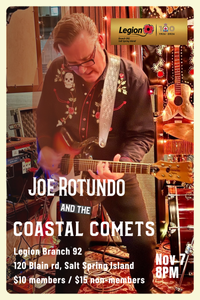 Joe Rotundo & The Coastal Comets Live on Salt Spring Island