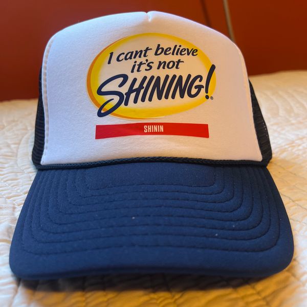 I Can't Believe It's Not Shining! Trucker Hat (Navy Blue)