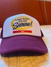 I Can't Believe It's Not Shining! Trucker Hat (Wine Red)