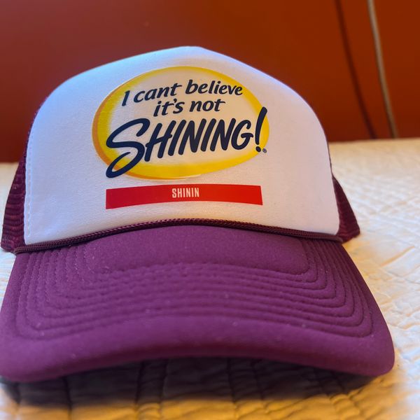 I Can't Believe It's Not Shining! Trucker Hat (Wine Red)