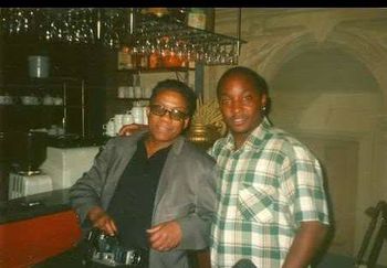 “Sharing a moment with greatness. The legendary Herbie Hancock"
