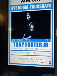 Tony Foster Jr.'s Benefit Concert