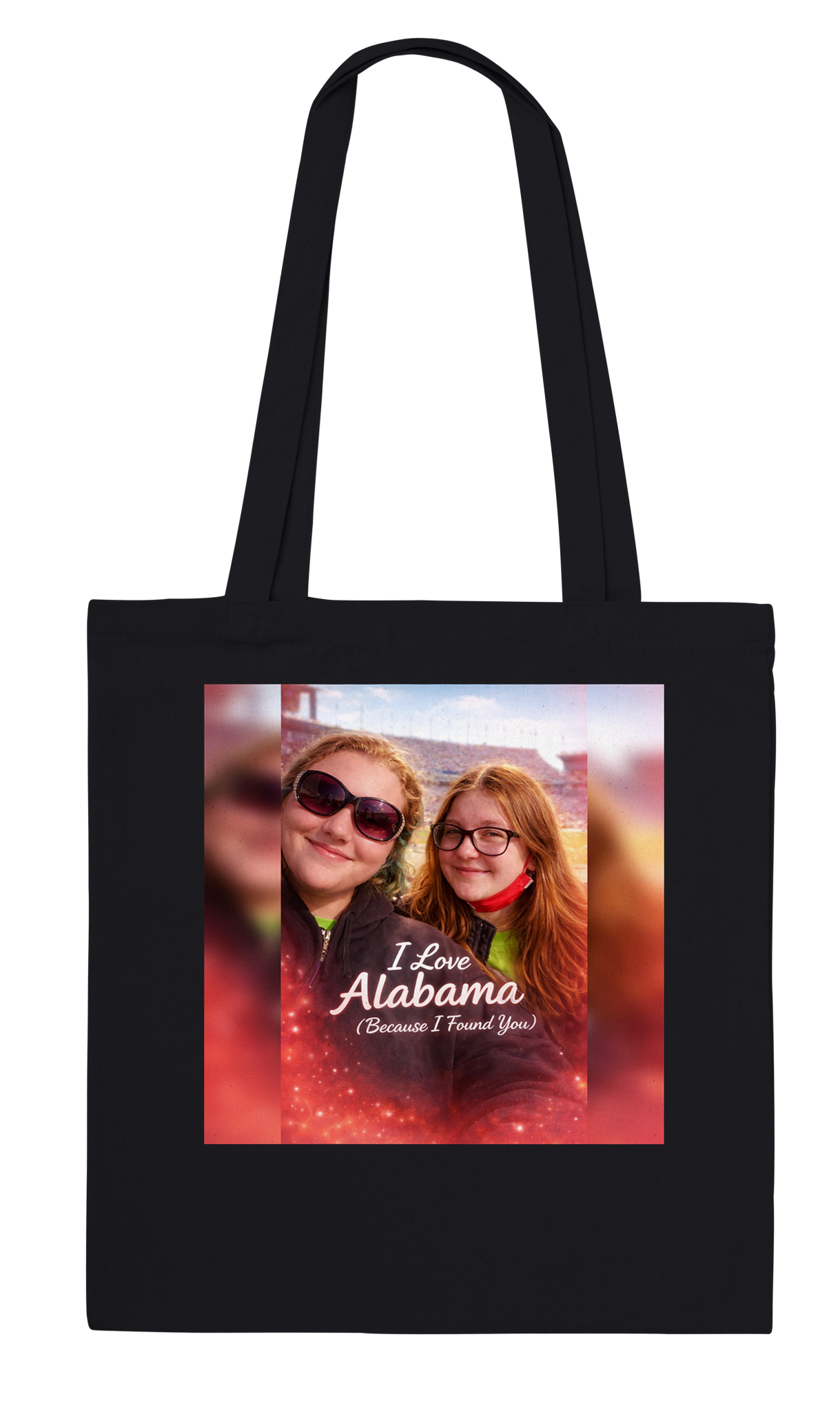 I Love Alabama Because I Found You - Tote bag