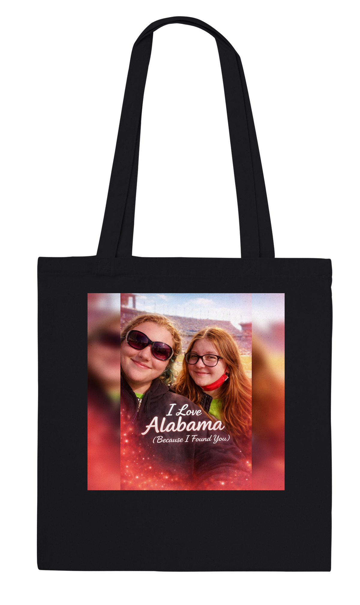 I Love Alabama Because I Found You - Tote bag