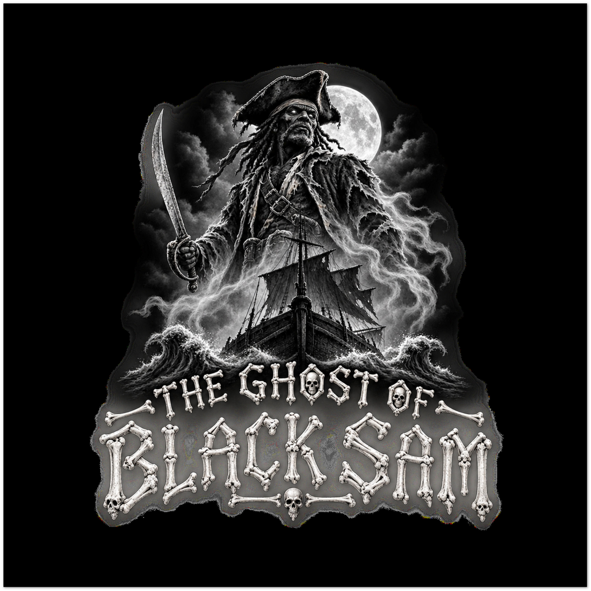 The Ghost of Black Sam - Fine Art Poster