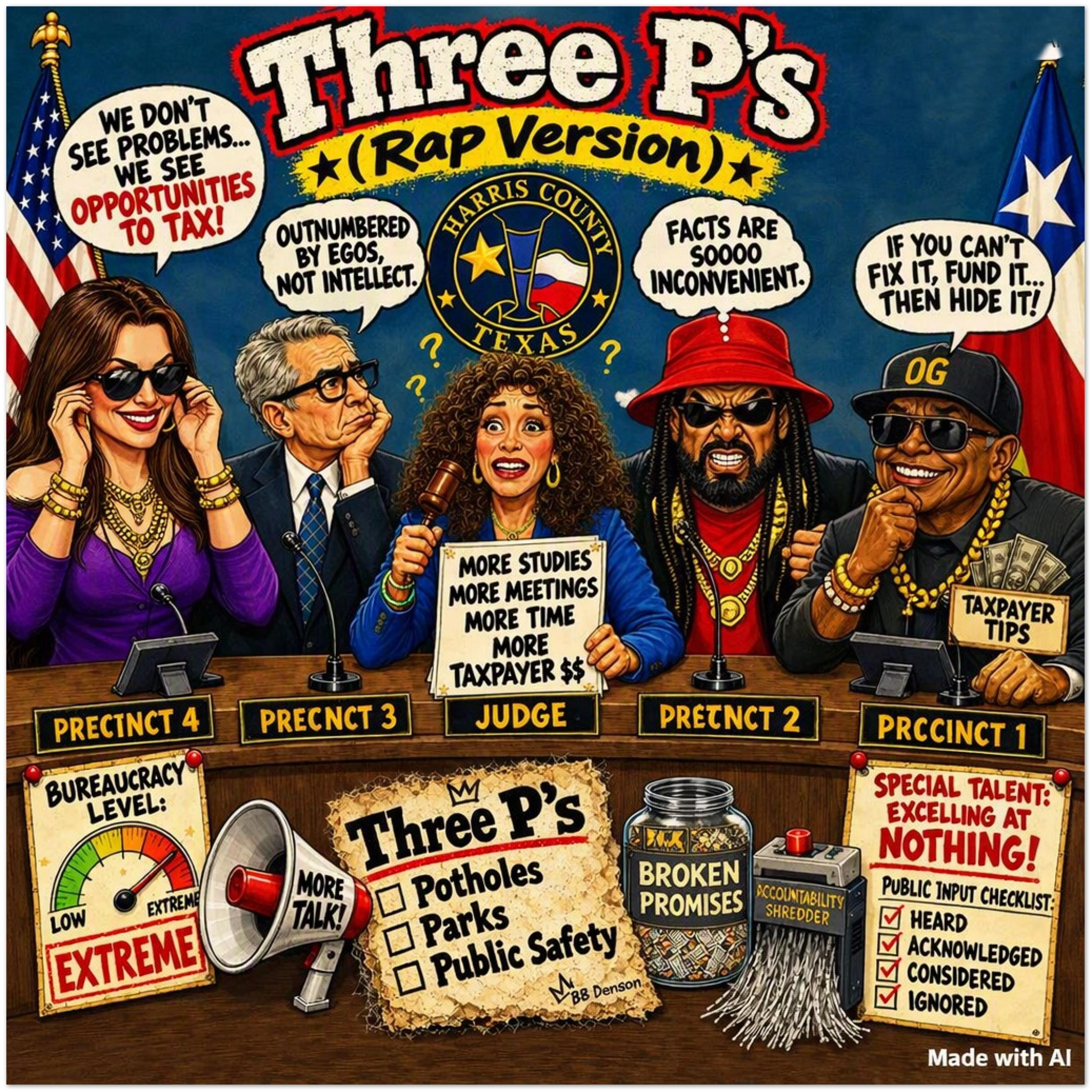 Three P&#39;s (Rap Version) - Fine Art Poster