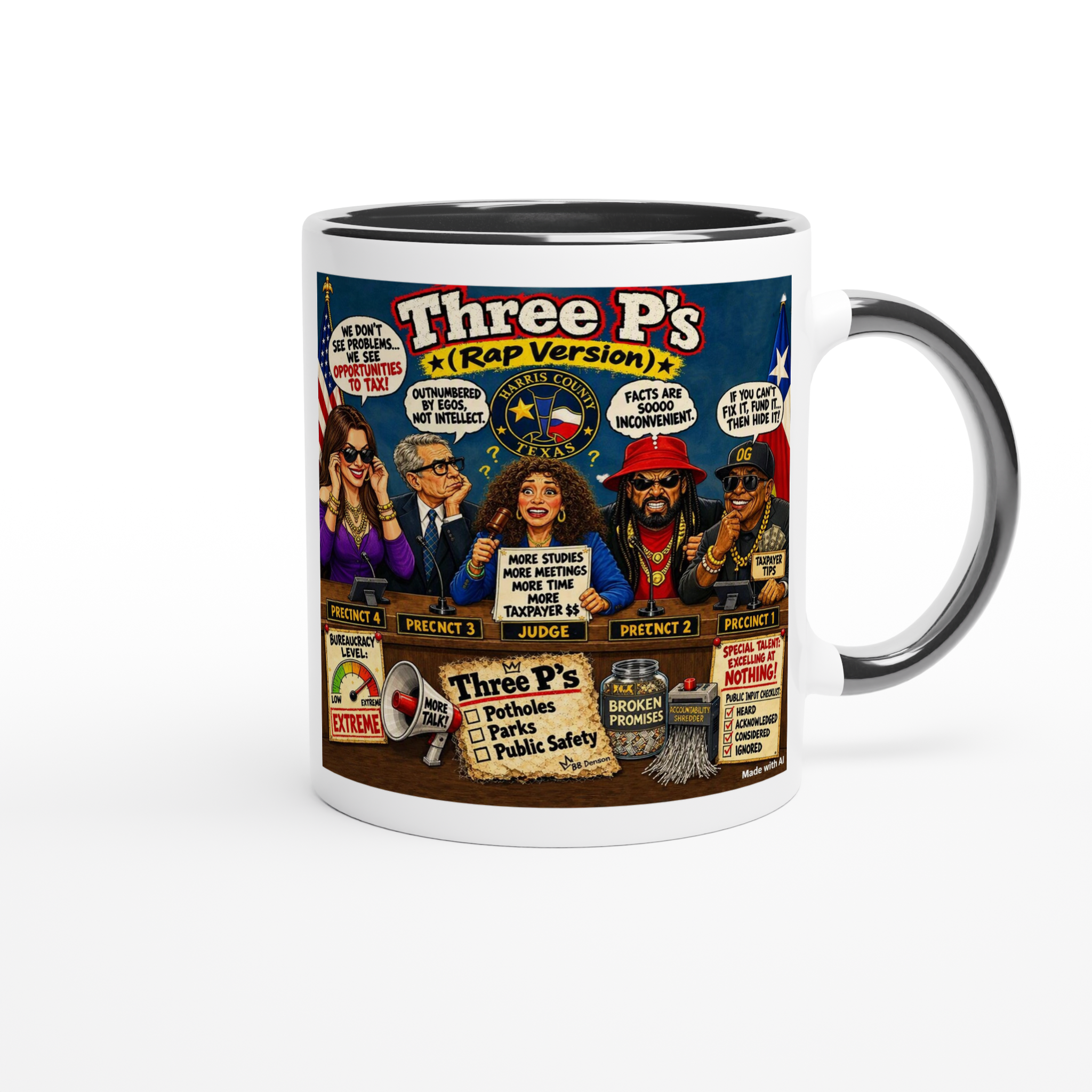 Three P&#39;s (Rap Version) - Ceramic Mug