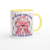 GLOSSY PEARL MUG - WE PRAISE YOUR NAME (Breast Cancer Overcomer Edition) 