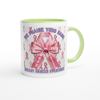 GLOSSY PEARL MUG - WE PRAISE YOUR NAME (Breast Cancer Overcomer Edition) 