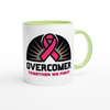 GLOSSY PEARL MUG  -OVERCOMER 