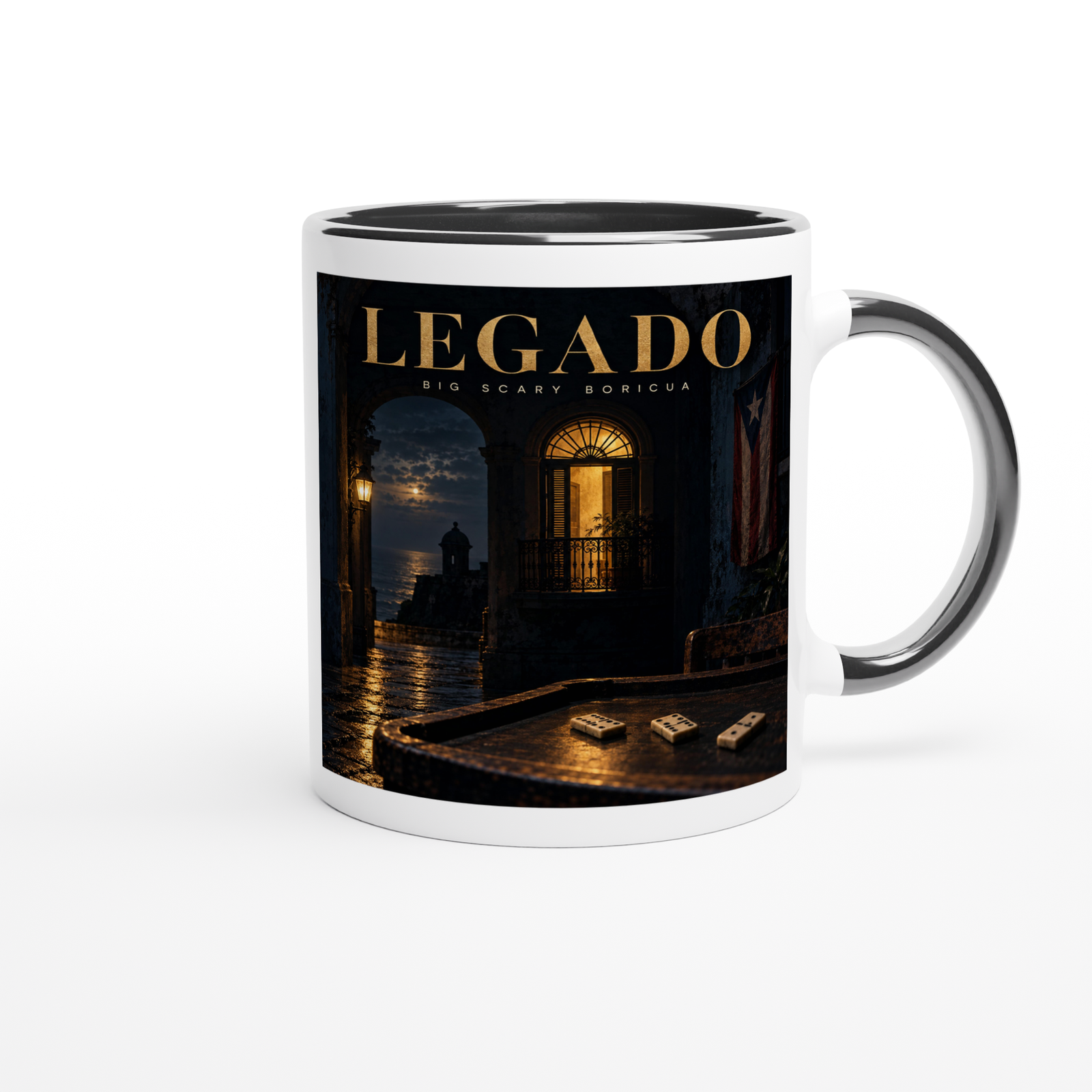 Legado Ceramic Mug featuring the Legado album artwork