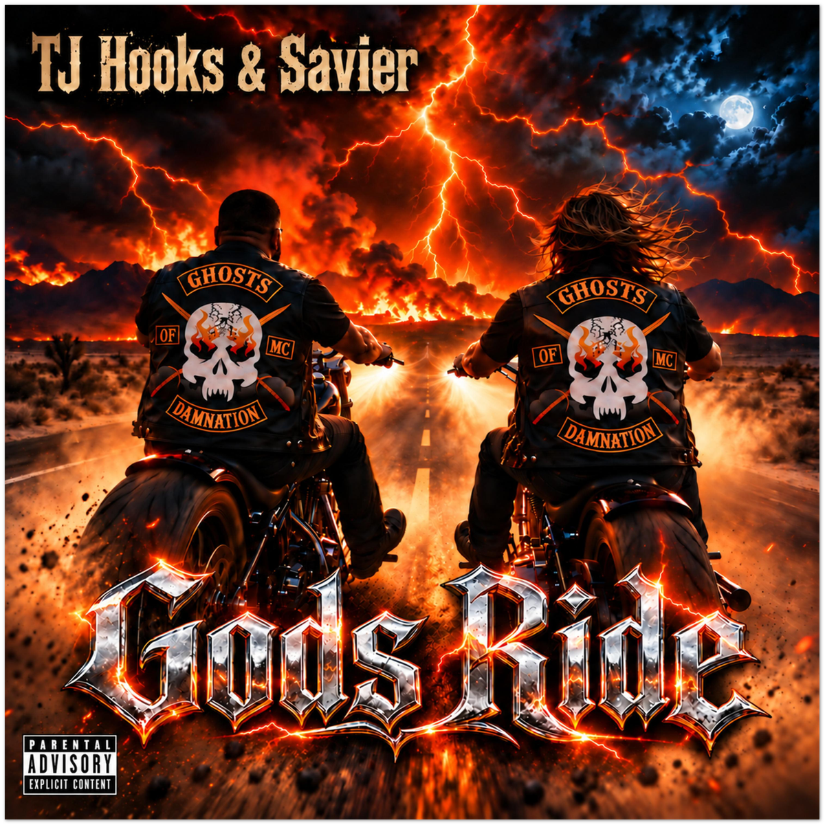 GODS RIDE (feat. Savier) - Fine Art Poster