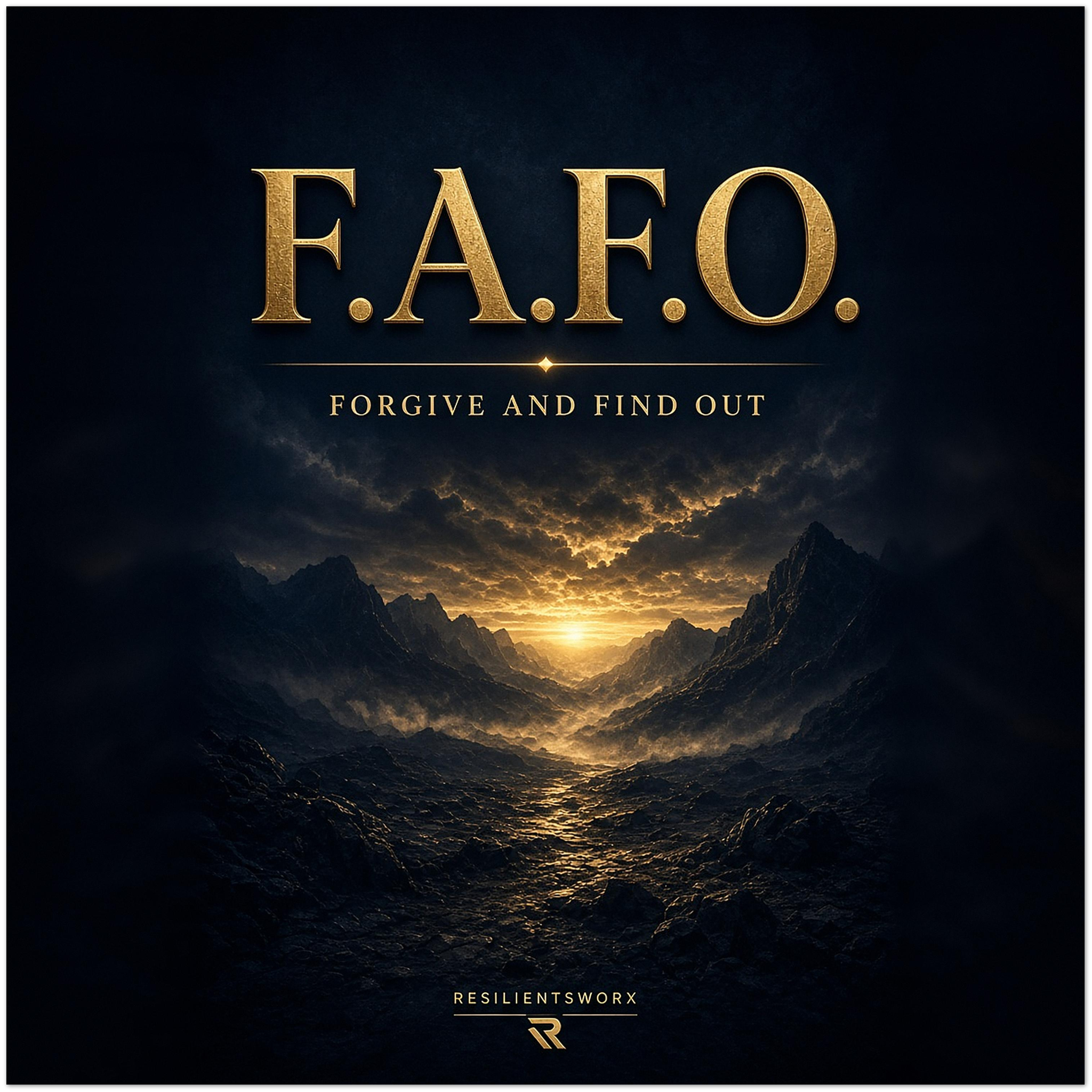 F.A.F.O. Forgive and Find Out - Fine Art Poster