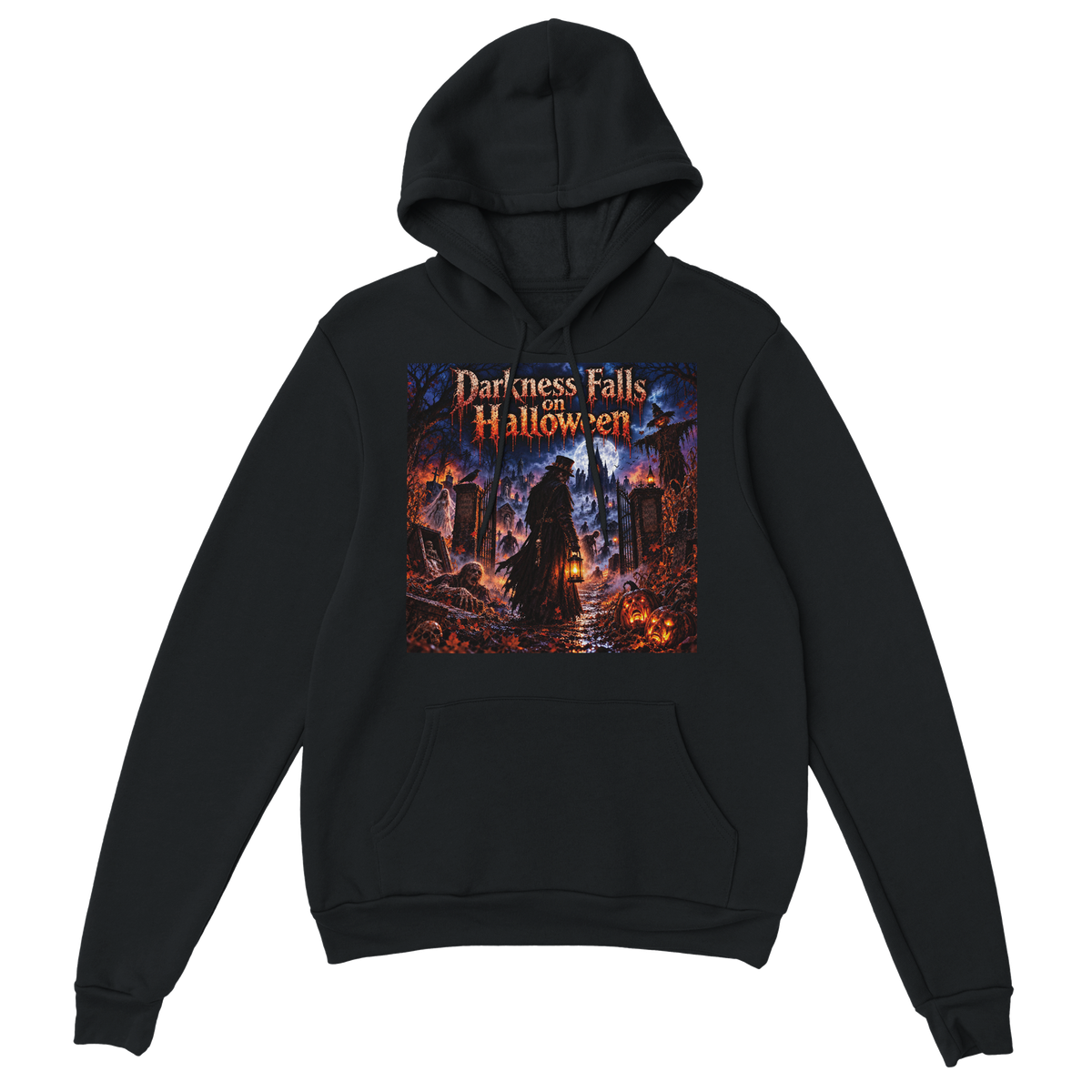 Darkness Falls on Halloween - Classic Unisex Pullover Hoodie