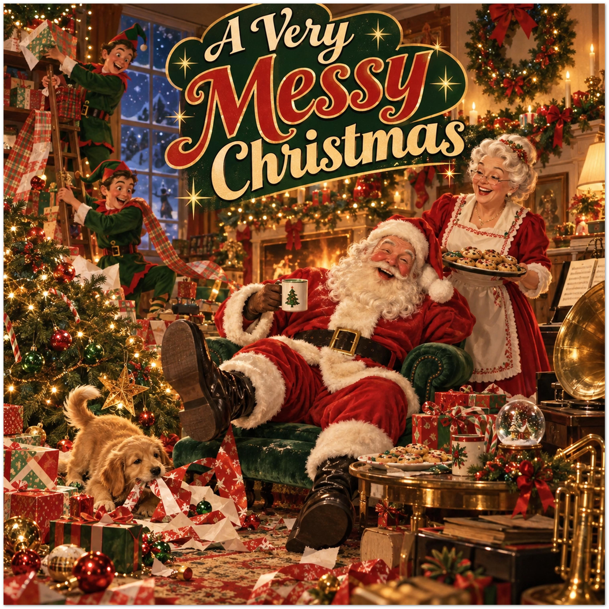 A Very Messy Christmas - Fine Art Poster