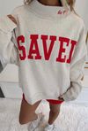 Saved By Grace Mock Neck Sweatshirt