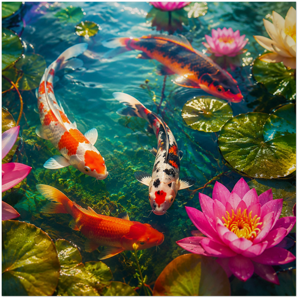 Koi Dreaming (feat. Parichad) - Fine Art Poster