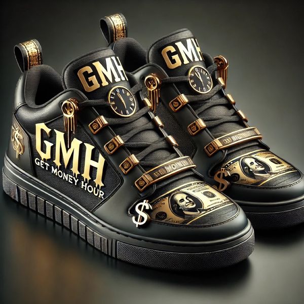 GMH Black Lowtop Sneakers