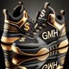 GMH Black & Gold Hightop Sneakers