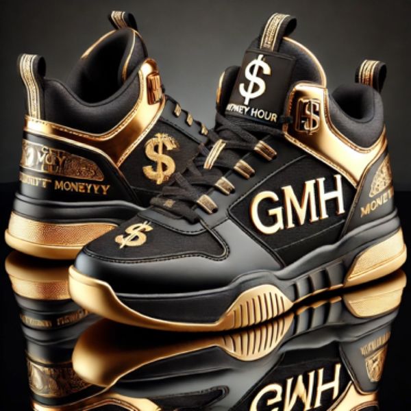 GMH Black & Gold Hightop Sneakers