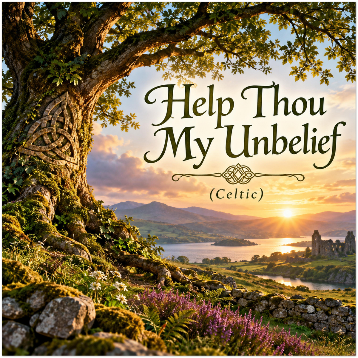 Help Thou My Unbelief (Celtic Remix) - Fine Art Poster