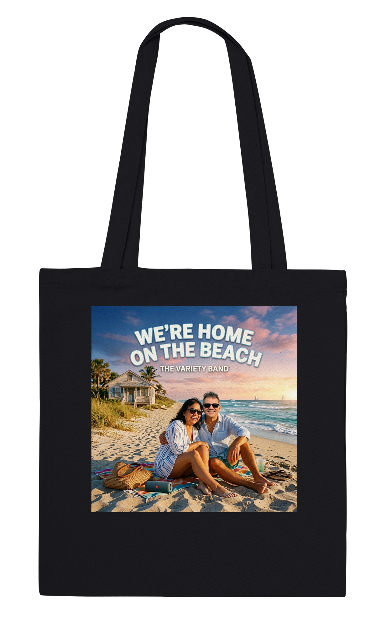 We're Home On The Beach - Tote bag