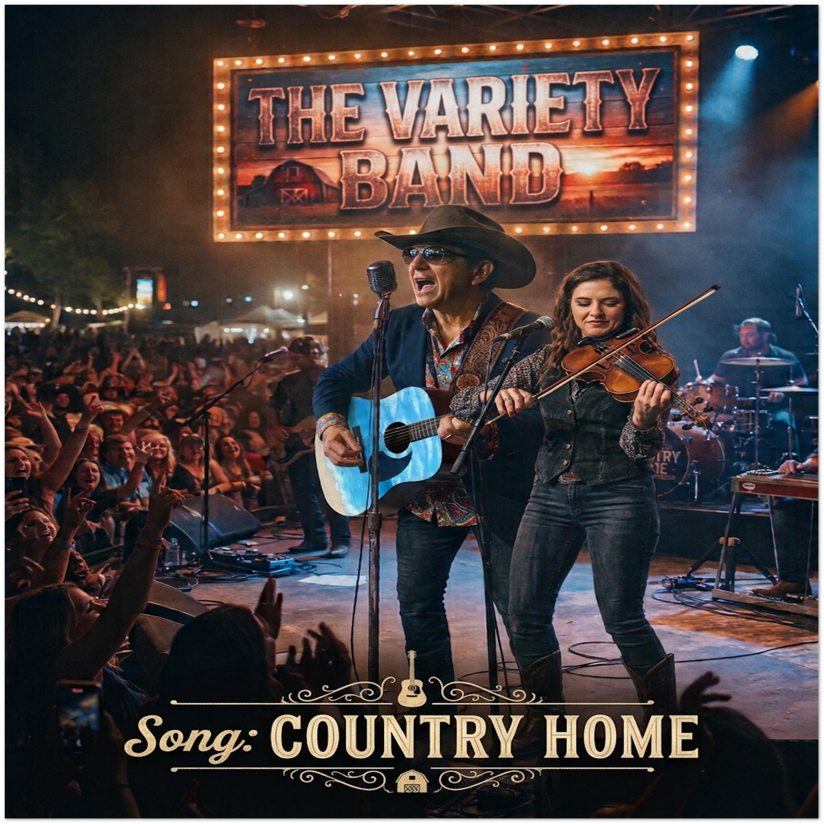 Country Home "Live" - Fine Art Poster