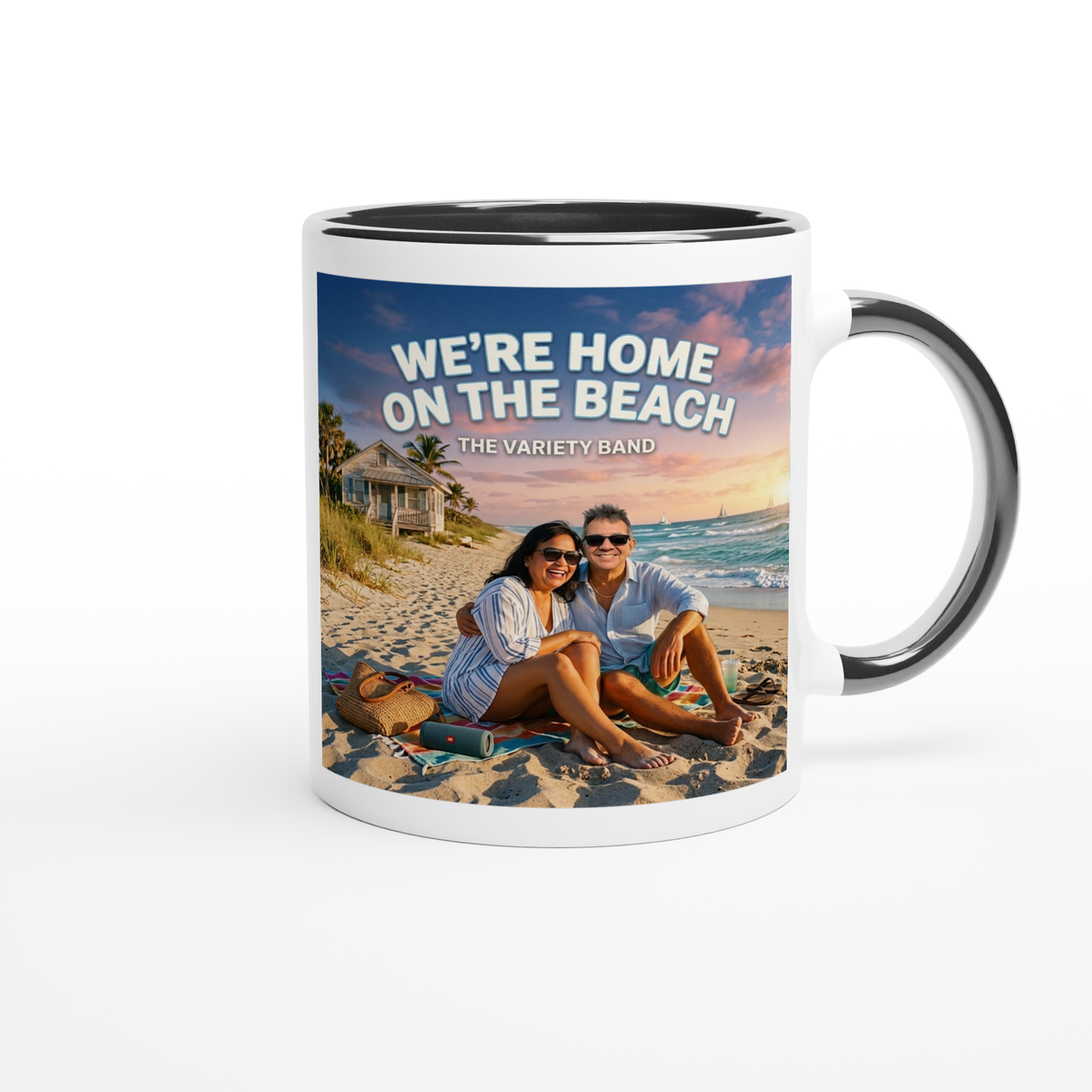 We're Home On The Beach - Ceramic Mug