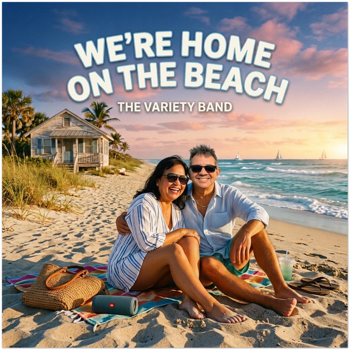 We're Home On The Beach - Fine Art Poster