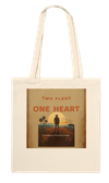 Two Flags, One Heart - Tote bag
