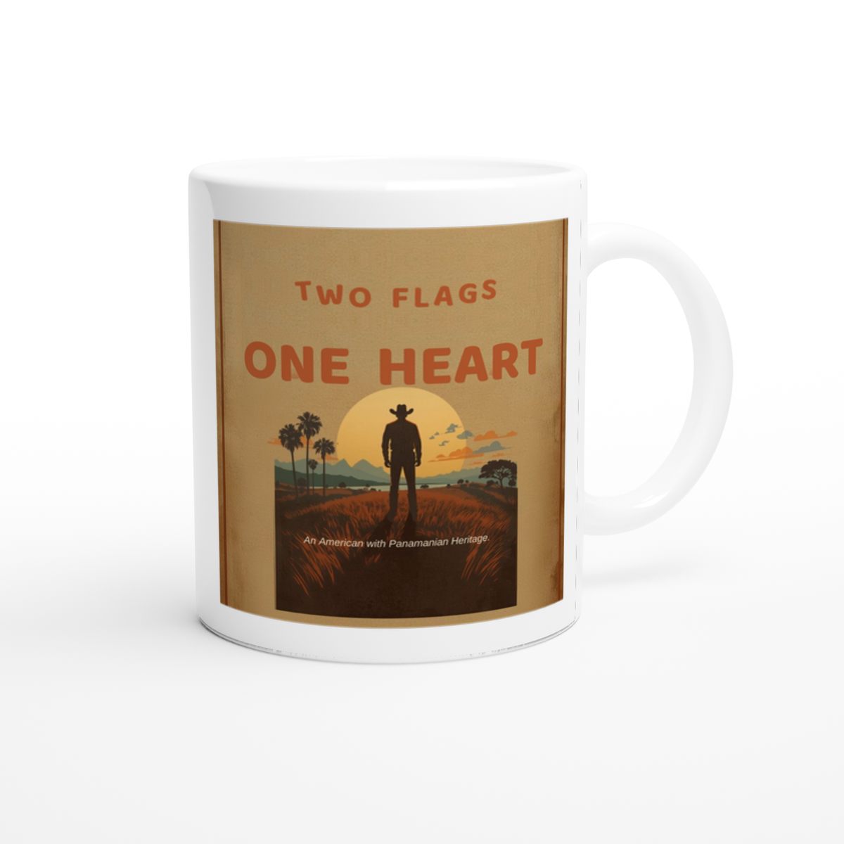 Two Flags, One Heart - Ceramic Mug