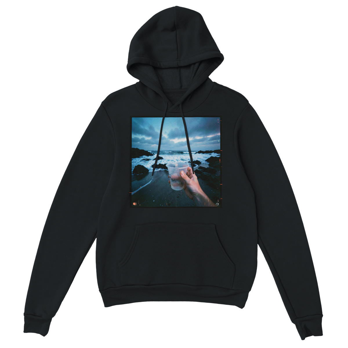 Coastline (With a Blacked-Out Heart) - Classic Unisex Pullover Hoodie