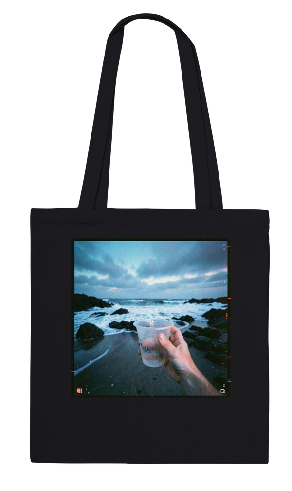 Coastline (With a Blacked-Out Heart) - Tote bag