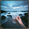 Coastline (With a Blacked-Out Heart) - Fine Art Poster