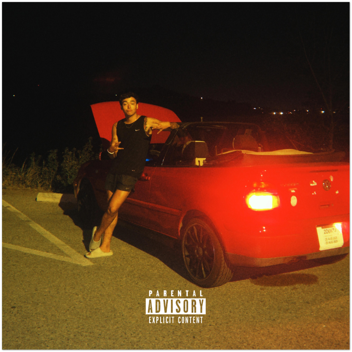 Red Cabrio - Fine Art Poster