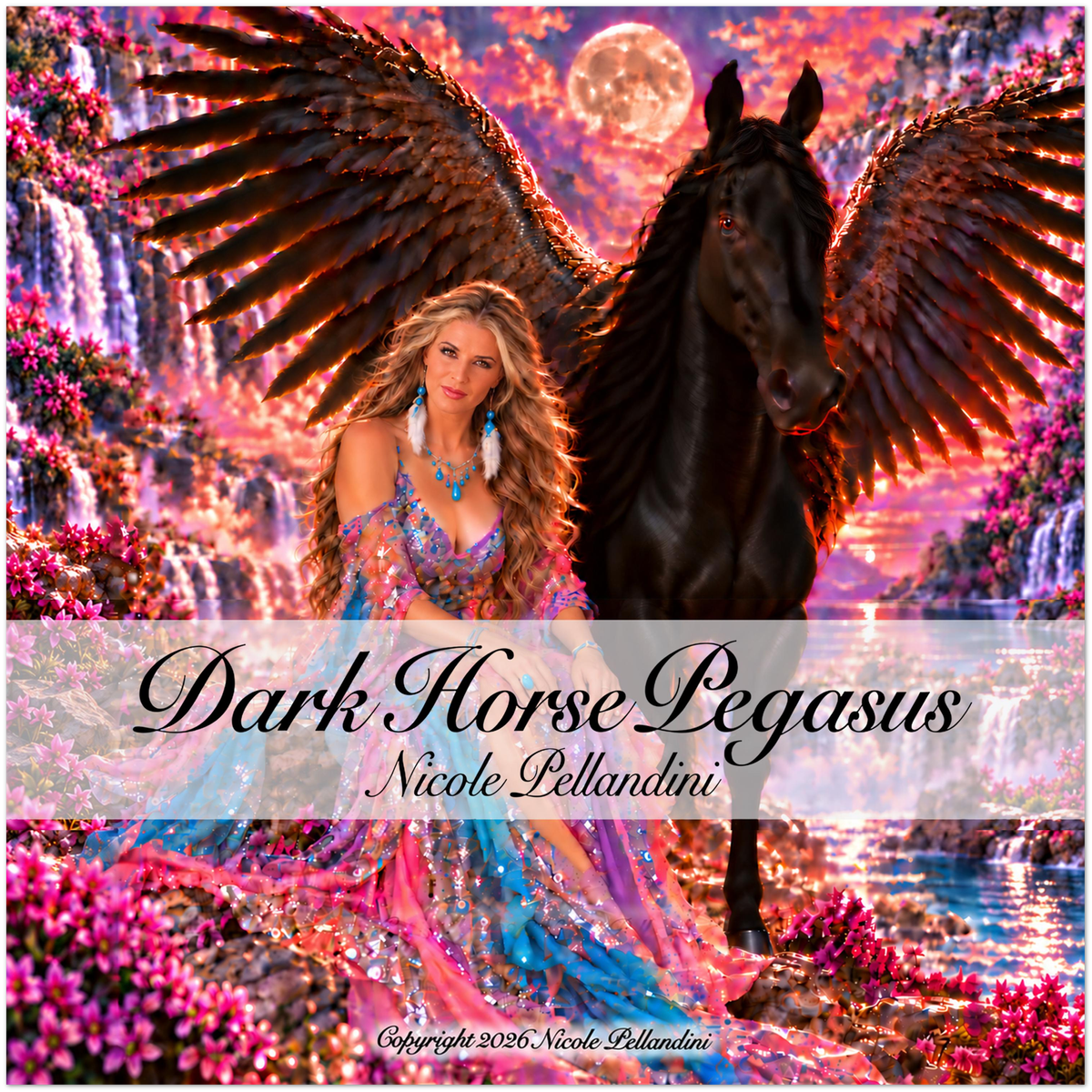 Dark Horse Pegasus - Fine Art Poster