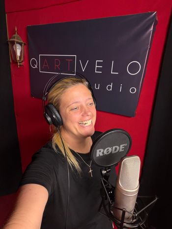Recording at Qartvelo Studio in Tbilisi, Georgia 2026. Photo credit: Kimberly Cofer
