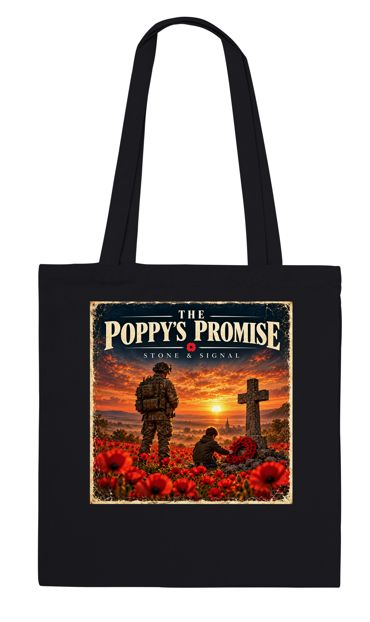 Poppy Glass Tile The Poppy's Promise by Sabre & Stone - DistroKid