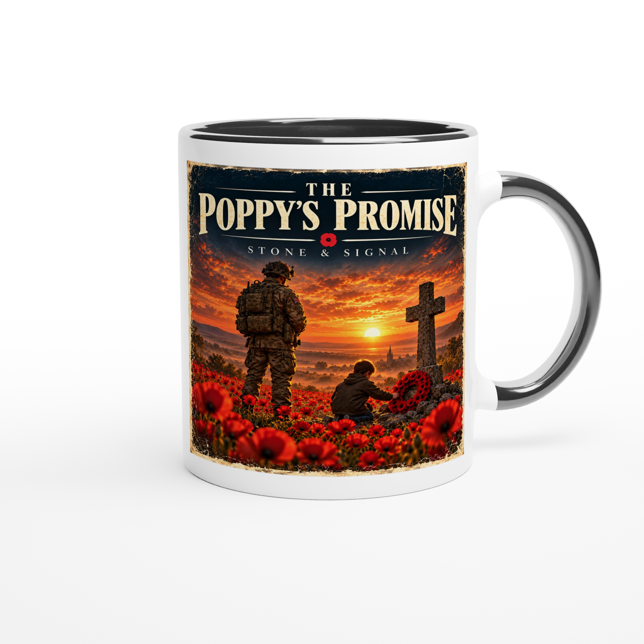 Poppy Glass Tile The Poppy's Promise by Sabre & Stone - DistroKid