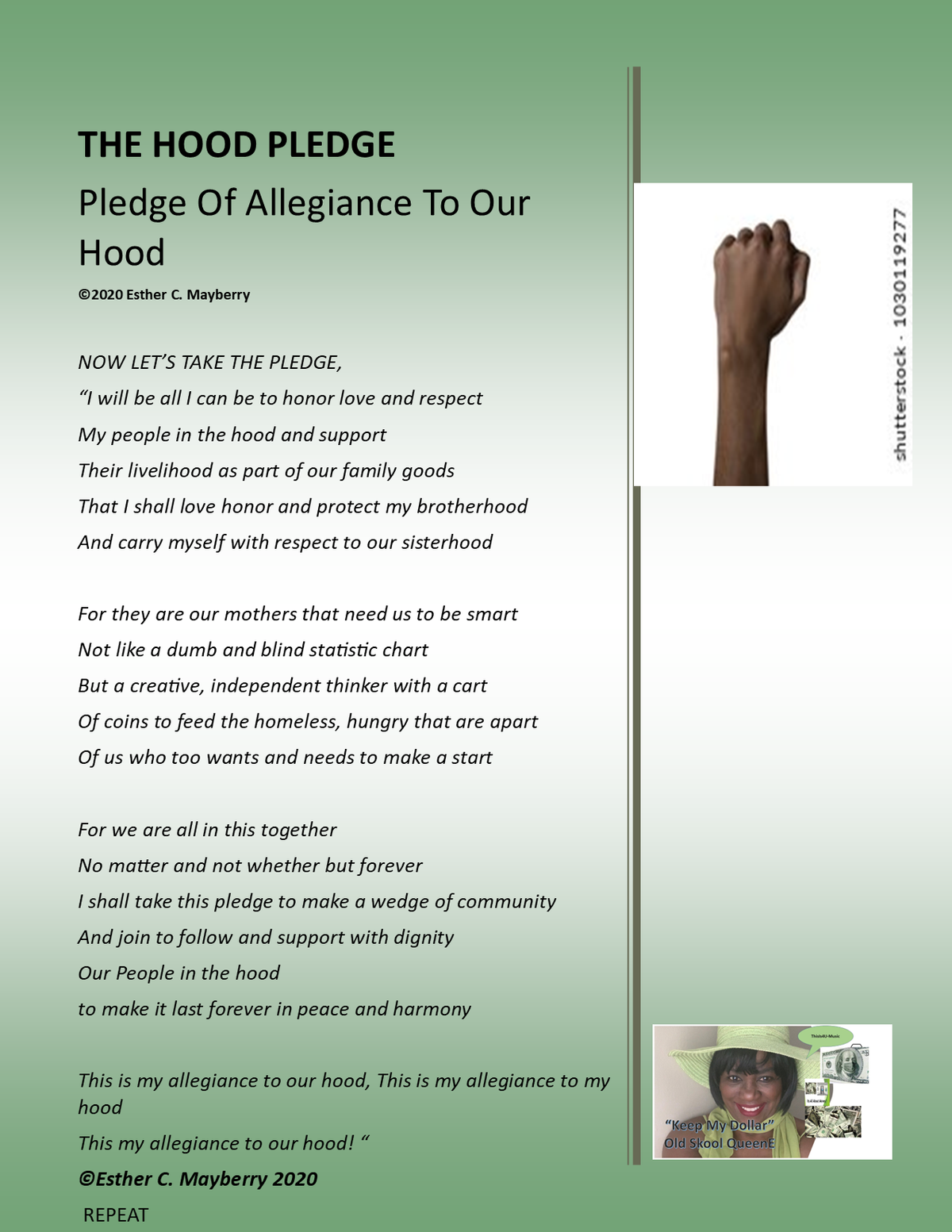 PLEDGE FLYER