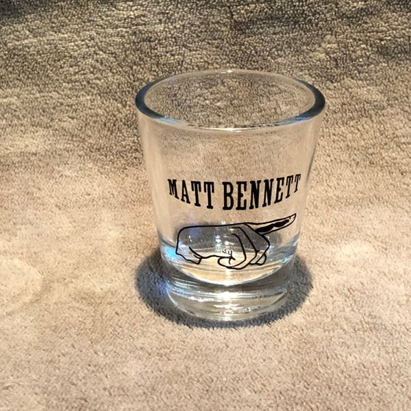 Mustache Logo Shot Glass