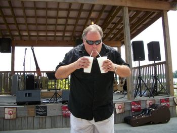 Gettin' Hydrated for the show!
