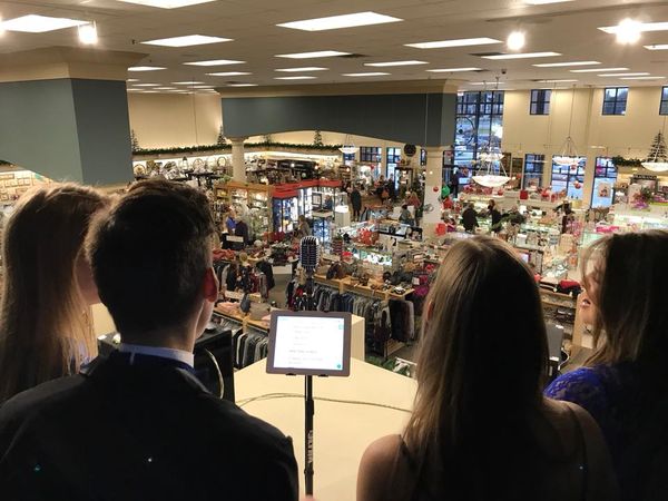 Vintage Mix singing at Tobin's. 