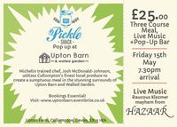 Hazaar with Pickleshack at Upton Barn. 