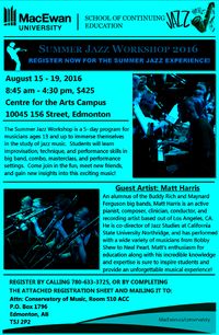 MacEwan Summer Jazz Camp