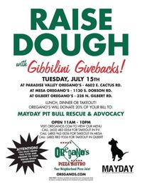 Oregano's Fundraiser