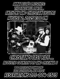 FAREWELL PARTY... CHRISTIAN LAST RIDE