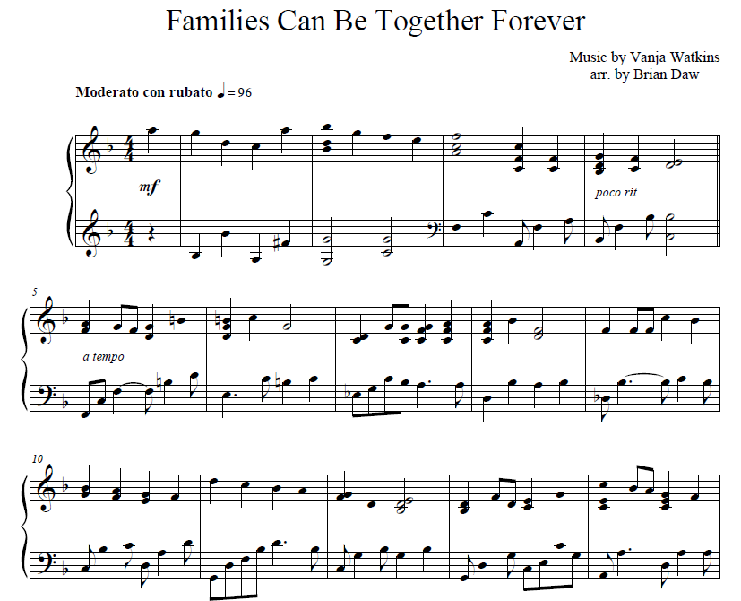 Families can be Together Forever