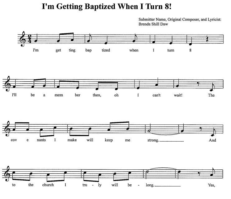 I'm Getting Baptized When I Turn 8!