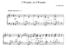 I Wonder as I Wander